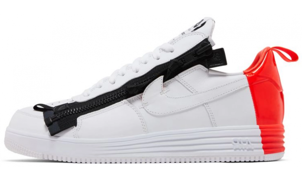 Nike Acronym x Lunar Force 1 Zip White Red купить в Москве